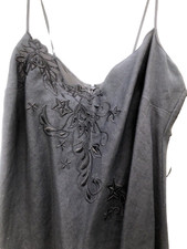 East Ladies Strappy Blk Linen