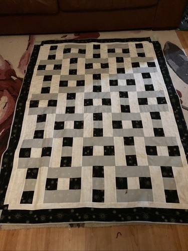 Hand made lap - made, quilt