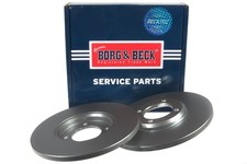 2x Brake Discs Pair Solid fits