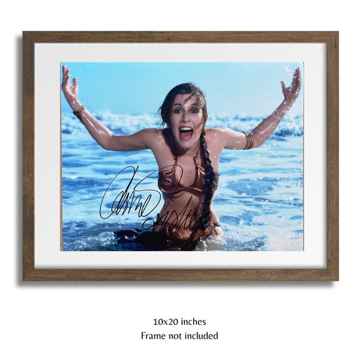 Carrie fisher hand signed star - hand,