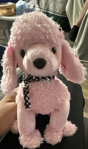 Pink poodle dog plush stuffed - dog,