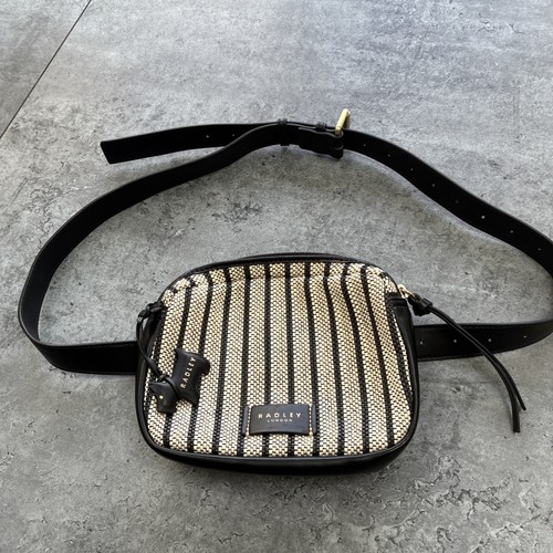 Radley belt bag black - belt, white