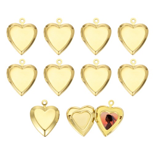 10pcs gold tone retro simple - gold,