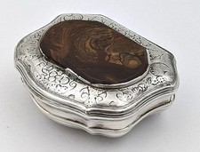 GEORGIAN SOLID SILVER & AGATE