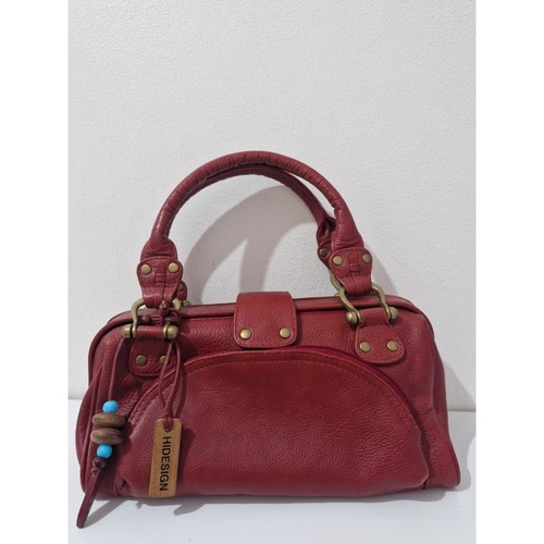 Hidesign red leather - red, satchel