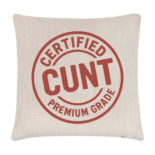 Certified stamp cushion - stamp,