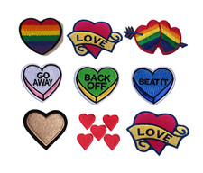 Heart Embroidered Patch sew