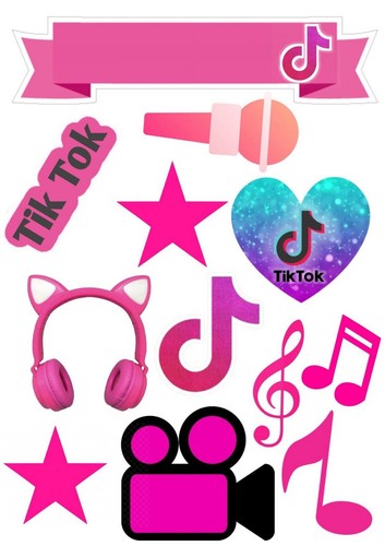 Teenage tik tokedible cake - teenage,