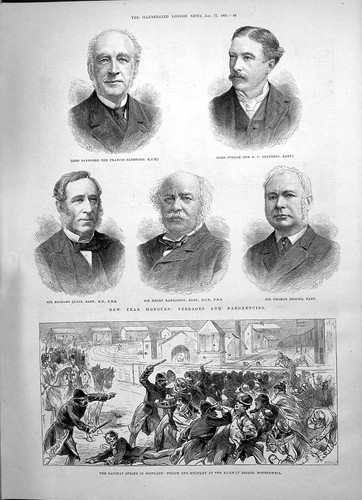 Old 1891 railway strike - old,