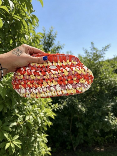 Handmade crochet clutch - crochet, bag