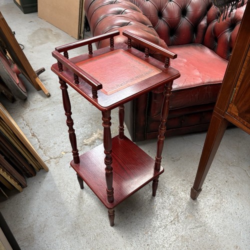 Vintage mahogany red leather - vintage,