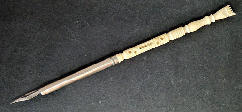 Antique carved clenched - carved, fist