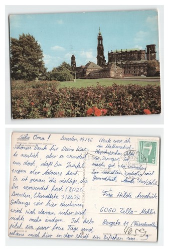 Postcard dresden cathedral - postcard,