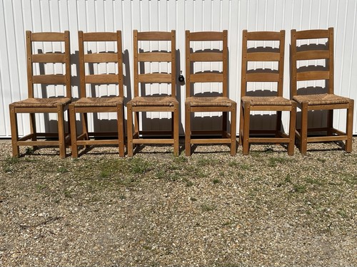 Oak rush seated kitchen - 6,