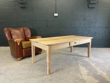 French Antique Stripped Pine Farmhouse Coffee Table