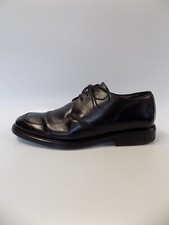 Bertie Mens Shoes Lace Up Size 10 EU 44 Black Leather Flat Smart Casual Business