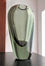 Stunning Unique Vase With Off-Centre Rim, Per Lutken, Holmegaard, Denmark, 1956
