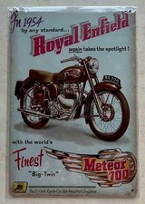 ROYAL ENFIELD METEOR 700 METAL SIGN BAR PUB MAN CAVE BIKE GARAGE WORKSHOP 20x30