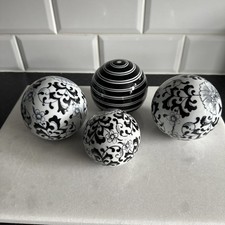 Vintage Set of Four Black