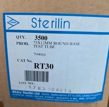 Sterilin RT30 75X12MM ROUND BASE TEST TUBE 4.9ml Polystyrene ~3500 tubes