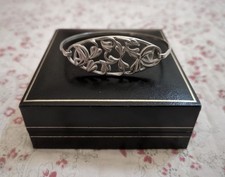 Charles Rennie Mackintosh Style 925 CJL Vintage Silver Bangle