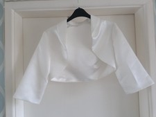 Ivory Wedding dress Bolero,  Size 10