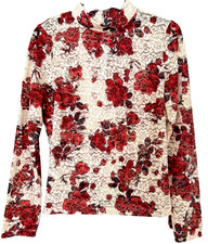 Zara beautiful cream & red