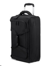 Lipault Cabin Duffel Bag 55cm Black Wheels Carry On Travel Luggage