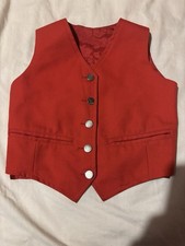 Le Beau Cheval Children’s Waistcoat Red 7-8