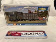 Cattle truck with trailer and cows HO/OO Gauge Kibri 12248