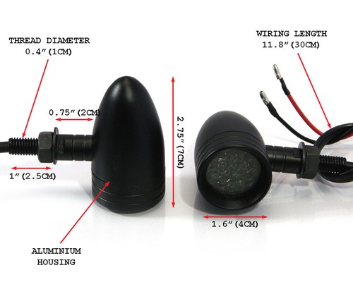 Bmw led indicators black alloy - led,