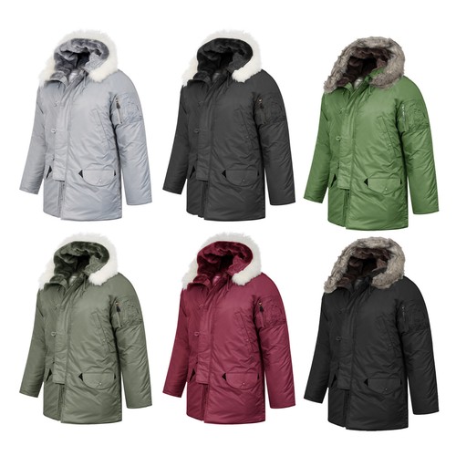 Army parka padded jacket - army,