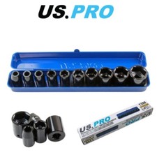US PRO 10PC 1/2" DR Shallow