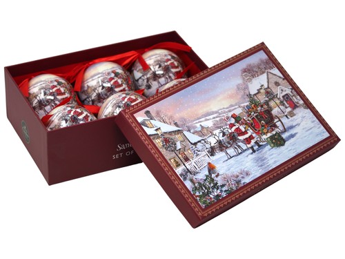 Santa sleigh baubles gift - sleigh,