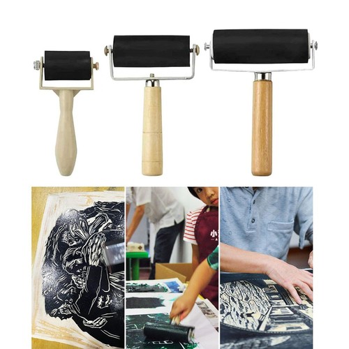 3pc hard rubber roller - hard,