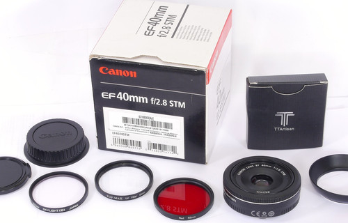 Canon lens 40mm 8 stm - lens,