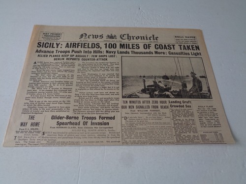Ww2 wartime newspaper news - ww2,