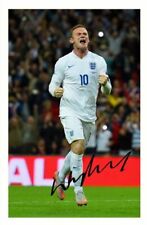 WAYNE ROONEY - ENGLAND AUTOGRAPH SIGNED PHOTO POSTER PRINT