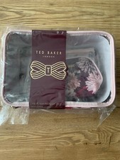 Ted Baker Floral Trio Wash Bag Set - Cosmetic / Make Up Beauty Wash Bag / Purse.