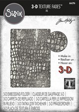 Tim Holtz Reptile 3-D Texture Fades Embossing Folder  1pc