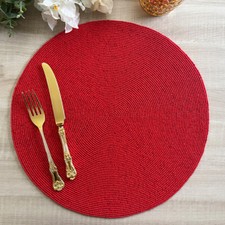 Set of 6, Handmade beaded