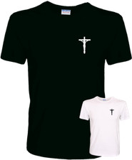 Jesus Christ Crucifix. Church Bible Religion Quality 100% Cotton T-Shirt
