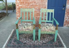Set of 2 Vintage Greek Key