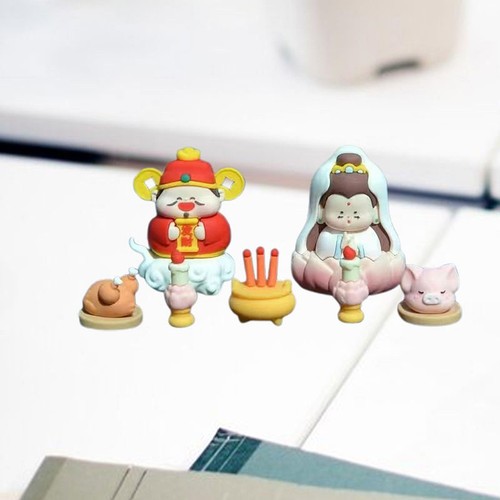 Chinese god statue set - god,