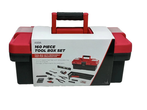 Asda 160 piece tool box - asda,