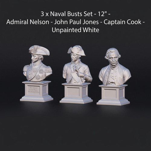 3naval busts set admiral - 3naval,