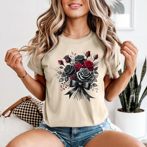 Gothic rose bouquet womens - gothic,