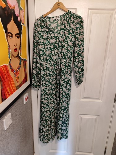 Next green white floral maxi - next,