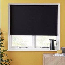 2ft Home Blackout Roller Blind Black Cut To Size Easy Fit Home Decor 60x160cm