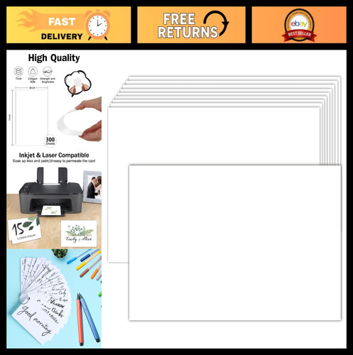 300 pack 3x5 white blank - pack,